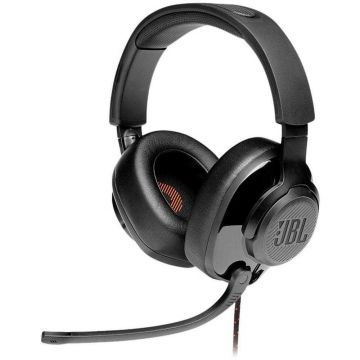 Casti Gaming cu microfon JBL Quantum 300, Multiplatforma, Negru