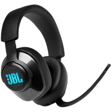 Casti Gaming cu microfon JBL Quantum 400, Multiplatforma, Negru