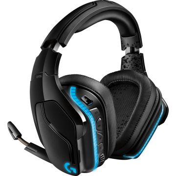 Casti gaming cu microfon Logitech G935 Wireless RGB, 7.1 Surround