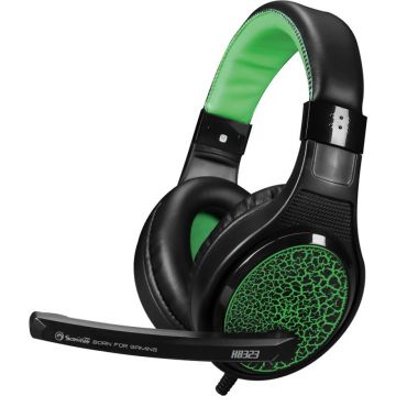 Casti gaming cu microfon Marvo H8323, Verde