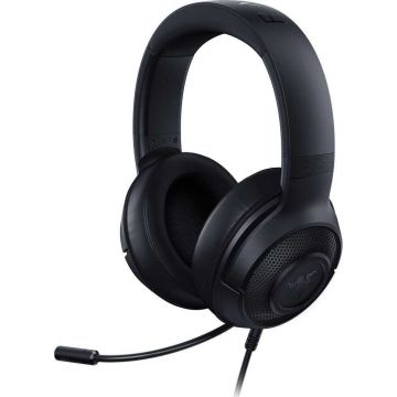 Casti gaming cu microfon Razer Kraken X, multiplatforma, 3.5mm, Negru