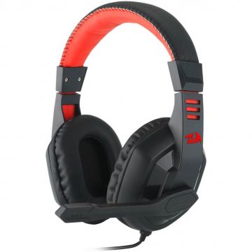 Casti gaming cu microfon Redragon Ares, Negru/Rosu Casti gaming cu microfon Redragon Ares, Negru/Rosu
