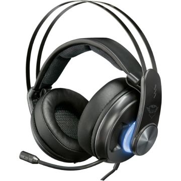Casti gaming cu microfon Trust GXT 383 Dion 7.1 Bass Vibration, Negru