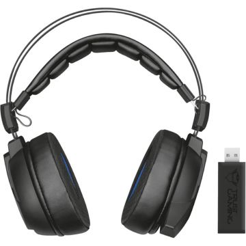 Casti Gaming cu microfon Trust GXT 393 Magna Wireless 7.1, Negru Casti Gaming cu microfon Trust GXT 393 Magna Wireless 7.1, Negru