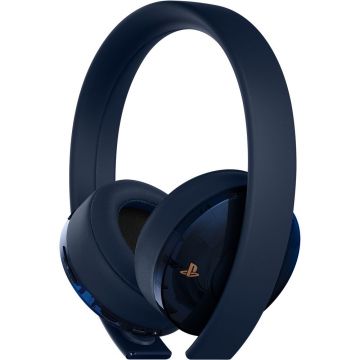 Casti gaming Sony Gold Wireless 500 Million Limited Edition pentru PS4, Navy Blue