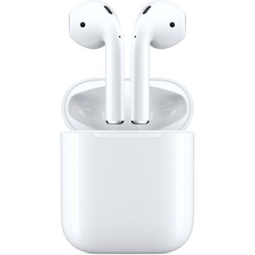 Casti True Wireless Apple AirPods 2 MV7N2ZM/A, Bluetooth, Alb