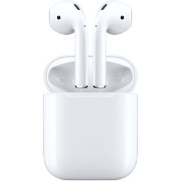 Casti True Wireless Apple AirPods 2 MV7N2ZM/A, Bluetooth, Alb