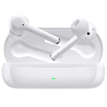 Casti True Wireless Honor Magic Earbuds, Hybrid ANC, Pearl White