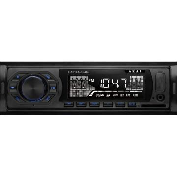 Media Player Auto Akai CA014A-6246U, 4 x 7W, USB, AUX