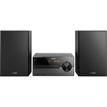 Microsistem audio Philips BTB2515/12, CD, MP3, FM, DAB+, USB, Bluetooth, 15W, Negru Microsistem audio Philips BTB2515/12, CD, MP3, FM, DAB+, USB, Bluetooth, 15W, Negru