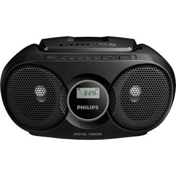 Microsistem Philips AZ215B/12, CD player, 3W, Negru