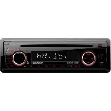 Radio CD auto Blaupunkt Cardiff 170 BT, 4 x 45W, USB, AUX, Bluetooth