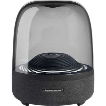 Sistem audio Harman Kardon Aura Studio 3, Bluetooth, Sunet 360 grade, 130W, Negru