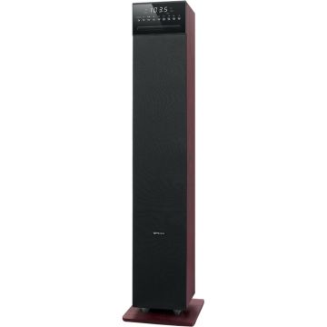 Sistem audio tower Muse M-1350 DWTC, 2.1, 180W, LED, Suport smartphone/tableta, FM Radio, Telecomanda, Lemn, Negru-Rosu Sistem audio tower Muse M-1350 DWTC, 2.1, 180W, LED, Suport smartphone/tableta, FM Radio, Telecomanda, Lemn, Negru-Rosu