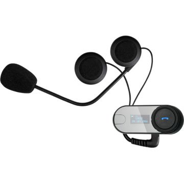Sistem de comunicare moto Intercom FreedConn Tcom-SC, Bluetooth, FM Radio (cu ecran)