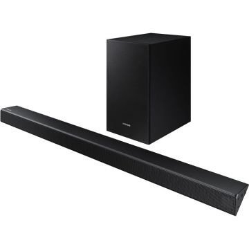 Soundbar Samsung HW-R550/EN, 2.1 Canale, 320W, Wireless Subwoofer, Game mode, Negru