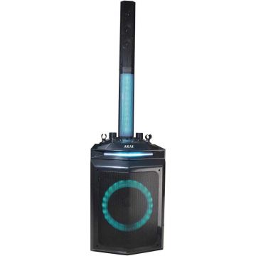 Boxa activa Akai DJ-120J, 150W, Bluetooth, USB, AUX, Radio FM, Negru Boxa activa Akai DJ-120J, 150W, Bluetooth, USB, AUX, Radio FM, Negru