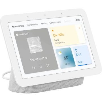 Boxa inteligenta Google Nest Hub, 2nd Gen, Alb