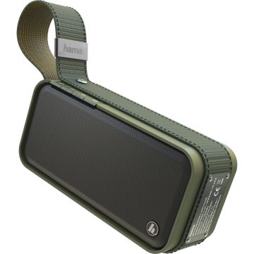 Boxa portabila HAMA Soldier L, Bluetooth 5.0, USB, Autonomie 16 ore, Waterproof, Verde