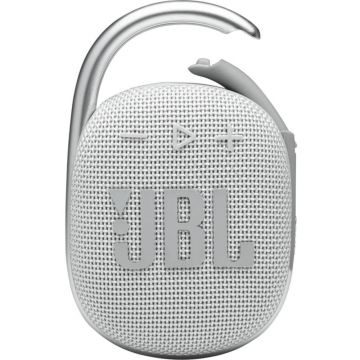 Boxa portabila JBL Clip 4, Bluetooth, IP67, Alb Boxa portabila JBL Clip 4, Bluetooth, IP67, Alb
