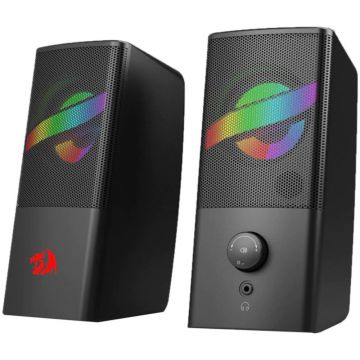 Boxe Redragon GS530-BK Air 2.0, 6W RMS, Iluminare RGB, Negru