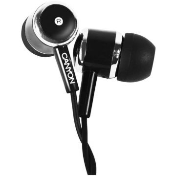 Casti audio In-Ear Canyon EPM-1, Microfon, Negru