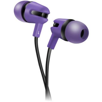 Casti audio In-Ear Canyon SEP-4, Microfon, Cablu plat anti-incurcare, Mov Casti audio In-Ear Canyon SEP-4, Microfon, Cablu plat anti-incurcare, Mov