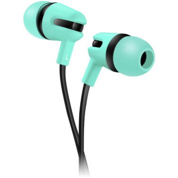 Casti audio In-Ear Canyon SEP-4, Microfon, Cablu plat anti-incurcare, Verde Casti audio In-Ear Canyon SEP-4, Microfon, Cablu plat anti-incurcare, Verde
