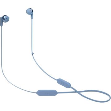 Casti audio In-Ear JBL Tune 215, Bluetooth, Pure Bass, Asistent vocal, Multi-point, Autonomie 16 ore, Albastru