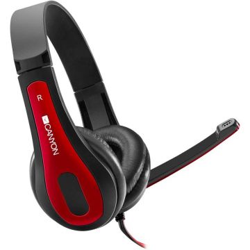 Casti audio On-Ear Canyon CNS-CHSC1BR, Rosu Casti audio On-Ear Canyon CNS-CHSC1BR, Rosu