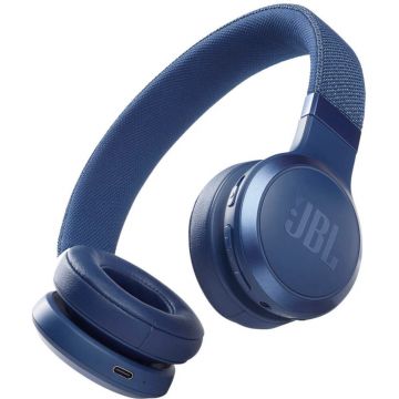 Casti audio On-Ear JBL Live 460NC Wireless, Bluetooth, Noise Cancelling, Asistent Vocal, Microfon, Albastru