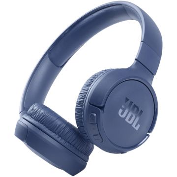 Casti audio On-Ear JBL Tune 510, Bluetooth, Asistent vocal, Multi-point, Pure Bass, Autonomie 40 ore, Albastru