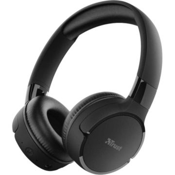 Casti audio On-Ear Trust Zena, Bluetooth, Negru