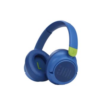 Casti audio Over-Ear pentru copii JBL JR460NC, Bluetooth, Noice Cancelling, Microfon, Albastru