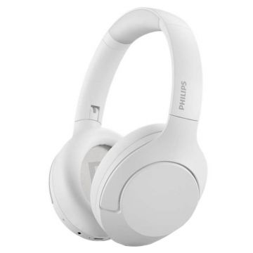 Casti audio Over-Ear Philips TAH8506WT/00, Wireless, Bluetooth, Autonomie 60 h, Alb