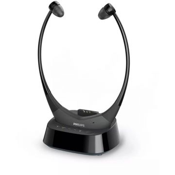 Casti audio TV In-Ear Philips TAE8005BK/10, Wireless, Bluetooth, Autonomie 12h, Negru Casti audio TV In-Ear Philips TAE8005BK/10, Wireless, Bluetooth, Autonomie 12h, Negru