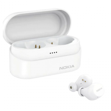Casti Bluetooth Nokia Power Earbuds Lite, In-Ear, microUSB, Rezistente la apa, Alb