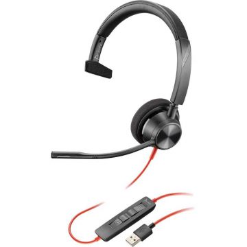 Casti Call Center Plantronics Blackwire 3310 USB, Negru