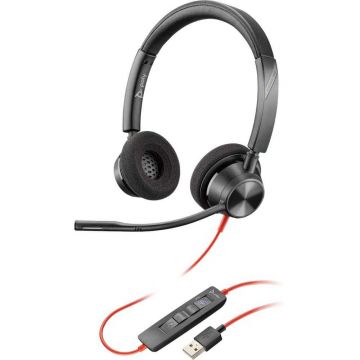 Casti Call Center Plantronics Blackwire 3320 USB, Negru