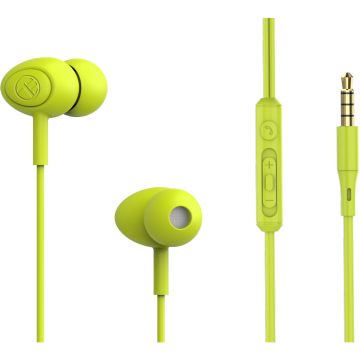 Casti cu fir In-Ear Tellur Basic Gamma, Microfon, Verde