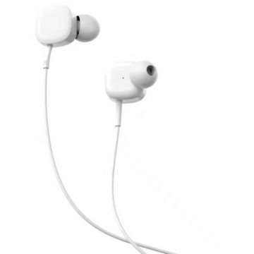 Casti cu fir In-Ear Tellur Basic Sigma, Microfon, Alb