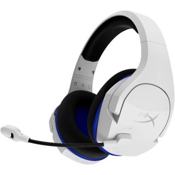 Casti gaming cu microfon HyperX Cloud Stinger Core, Wireless, pentru PS5 PS4 si PC, Alb