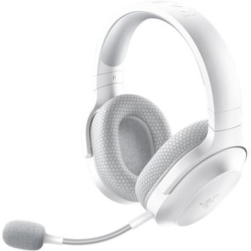 Casti gaming cu microfon Razer Barracuda X, 7.1 Surround sound, Passive Noise Cancellation, Mercury White