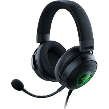 Casti gaming cu microfon Razer Kraken V3, Razer Chroma RGB, Driver TriForce Titanium, Negru