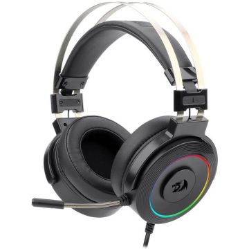 Casti gaming cu microfon Redragon Lamia 2, Iluminare RGB, Surround Sound 7.1, Negru Casti gaming cu microfon Redragon Lamia 2, Iluminare RGB, Surround Sound 7.1, Negru