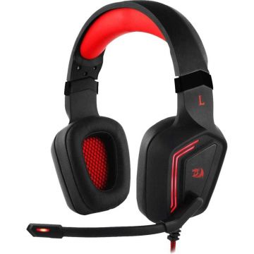 Casti gaming cu microfon Redragon Muses 2, Virtual 7.1, Negru