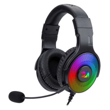 Casti gaming cu microfon Redragon Pandora, RGB, Negru