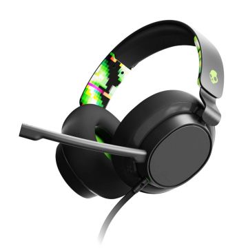 Casti Gaming cu microfon Skullcandy Slyr Multi-Platform, Cu fir, Negru/Verde Casti Gaming cu microfon Skullcandy Slyr Multi-Platform, Cu fir, Negru/Verde