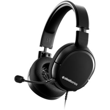 Casti gaming cu microfon SteelSeries Arctis 1, Anularea Zgomotului Bidirectionala, Negru Casti gaming cu microfon SteelSeries Arctis 1, Anularea Zgomotului Bidirectionala, Negru