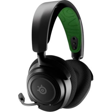 Casti gaming cu microfon SteelSeries Arctis Nova 7X, Verde/Negru